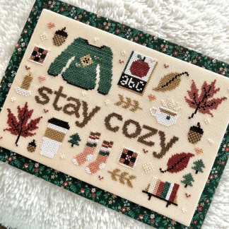 Stay Cozy cross stitch pattern from Sweet Wing Studio SWS-STA