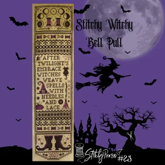Stitchy Witchy Bell Pull cross stitch pattern from Stitchy Prose SYP-023