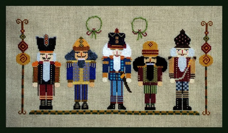 Nutty Parade cross stitch pattern from Turquoise Graphics & Designs TGD-070