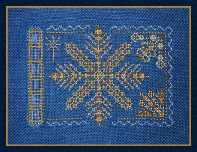 Winter cross stitch pattern from Turquoise Graphics & Designs TGD-074
