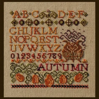 Mini Autumn Sampler cross stitch pattern from Turquoise Graphics & Designs TGD-085