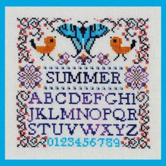 Mini Summer Sampler cross stitch pattern from Turquoise Graphics & Designs TGD-090