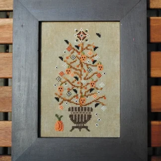 Rustic Halloween Tree cross stitch pattern from Turquoise Graphics & Designs TGD-091