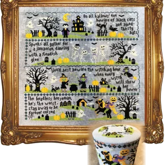 Sleepy Hollow cross stitch pattern from Tiny Modernist TM-SLE
