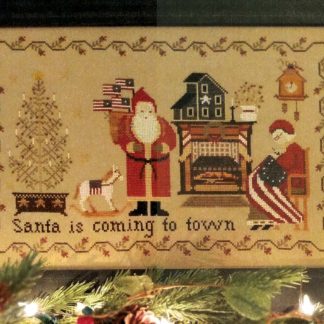 A Patriotic Christmas Eve cross stitch pattern from Twin Peak Primitives TPP-APCE