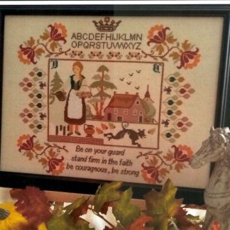 Beate Baumann Sampler cross stitch pattern from Twin Peak Primitives TPP-BEA