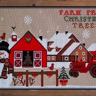 Christmas Tree Farm cross stitch pattern from Twin Peak Primitives TPP-CHR