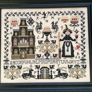 Witch House Sampler cross stitch pattern from Twin Peak Primitives TPP-WIT