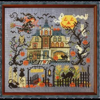 The Great Cheshire Pumpkin cross stitch pattern from Tempting Tangles TT-TGCP