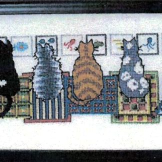 What Cats Do cross stitch pattern from Ursula Michael Designs UMD-234