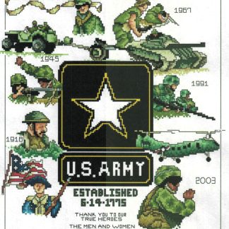 Army cross stitch pattern from Vickery Collection VC-2311
