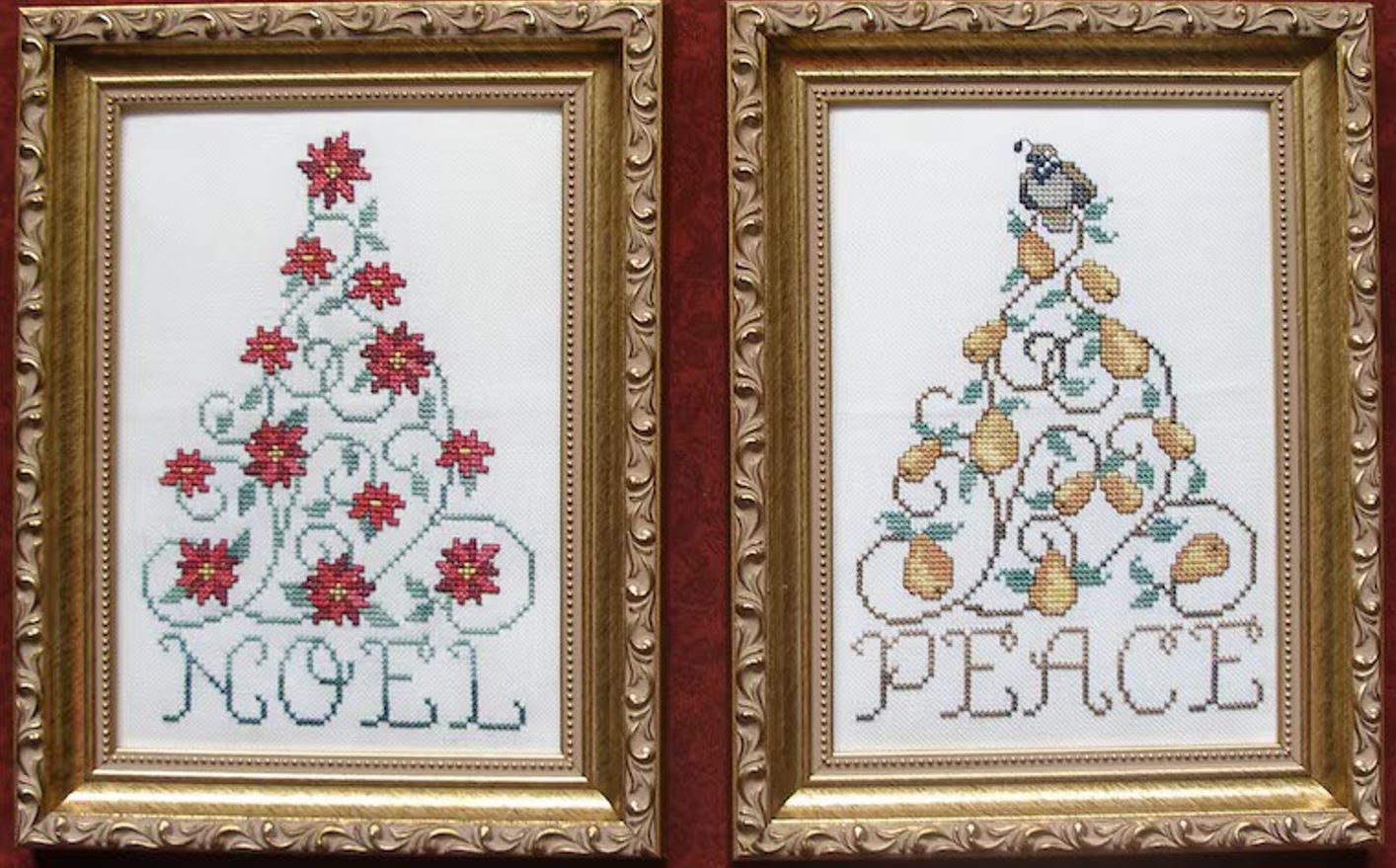 Swirly Trees cross stitch pattern from Waxing Moon Designs WMD-161