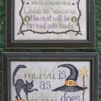 Wicked Stitches cross stitch pattern from Waxing Moon Designs WMD-163