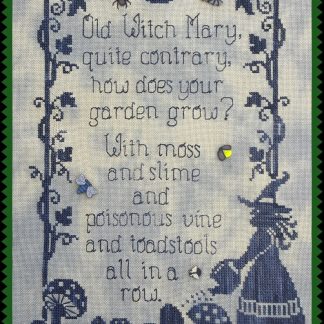 Old Witch Mary cross stitch pattern from Waxing Moon Designs WMD-172