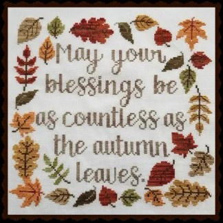 Autumn Blessing cross stitch pattern from Waxing Moon Designs WMD-176