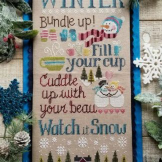 Watch it Snow cross stitch pattern from Waxing Moon Designs WMD-192