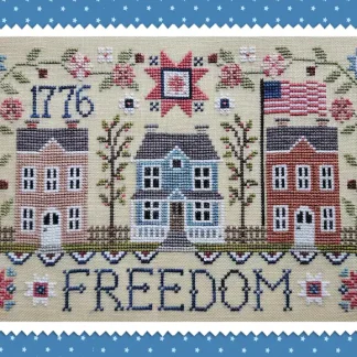 Freedom Street cross stitch pattern from Waxing Moon Designs WMD-237