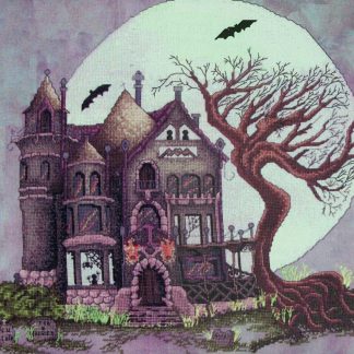 Spooky House cross stitch pattern from X's & Oh's XO-P120