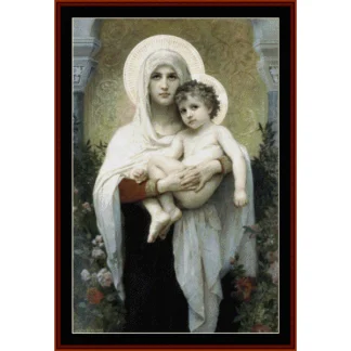 Madonna of the Roses cross stitch pattern from Cross Stitch Collectibles XS-BOU09