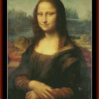 Mona Lisa cross stitch pattern from Cross Stitch Collectibles XS-DA07