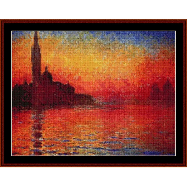 Dusk, 1908 cross stitch pattern from Cross Stitch Collectibles XS-MO43