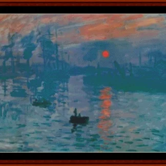Impression, Sunrise cross stitch pattern from Cross Stitch Collectibles XS-MO52