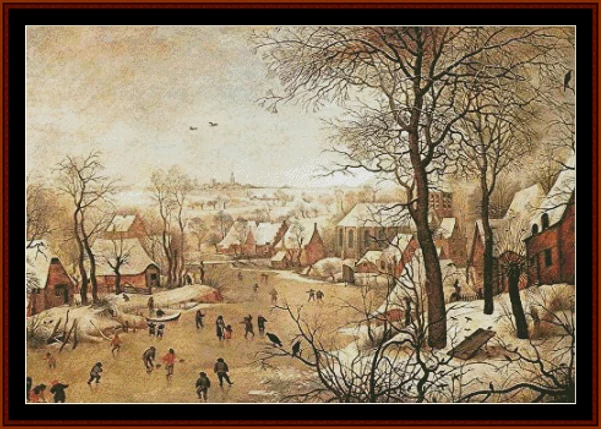 Winter Landscape cross stitch pattern from Cross Stitch Collectibles XS-PB03