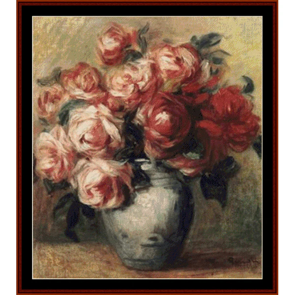 Nature Morte Aux Roses cross stitch pattern from Cross Stitch Collectibles XS-RE30