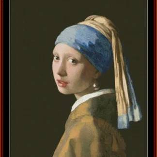 Girl with Pearl Earring cross stitch pattern from Cross Stitch Collectibles XS-VE14