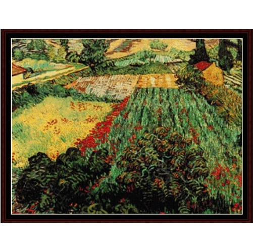 Field with Poppies cross stitch pattern from Cross Stitch Collectibles XS-VG13
