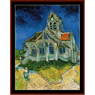 Church at Auvers cross stitch pattern from Cross Stitch Collectibles XS-VG17