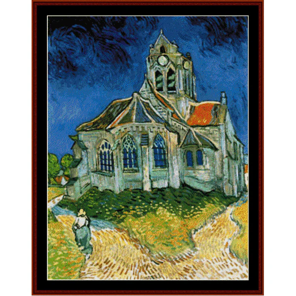 Church at Auvers cross stitch pattern from Cross Stitch Collectibles XS-VG17
