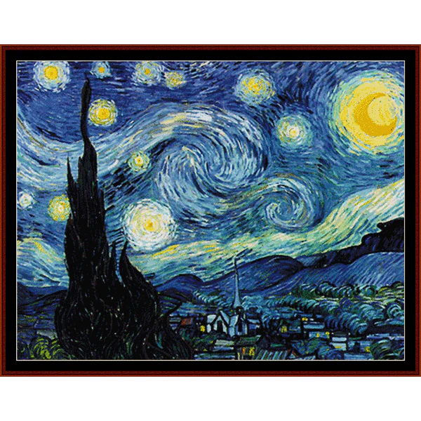 Starry Night cross stitch pattern from Cross Stitch Collectibles XS-VG30