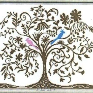 Two Birds cross stitch pattern from Alessandra Adelaide Needleworks AAN-117