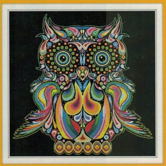 Happy Owl cross stitch pattern from Alessandra Adelaide Needleworks AAN-322