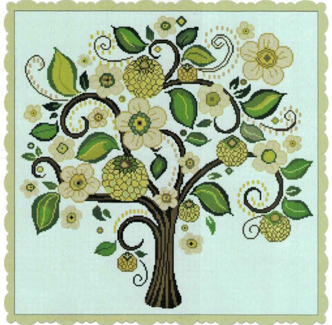 Albero Della Gioia cross stitch pattern from Alessandra Adelaide Needleworks AAN-366