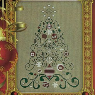 Christmas Tree 25 cross stitch pattern from Alessandra Adelaide Needleworks AAN-507