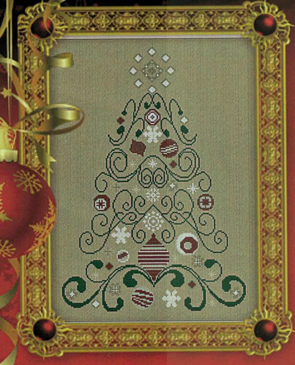 Christmas Tree 25 cross stitch pattern from Alessandra Adelaide Needleworks AAN-507
