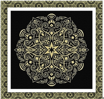 Mandala of Sun cross stitch pattern from Alessandra Adelaide Needleworks AAN-632