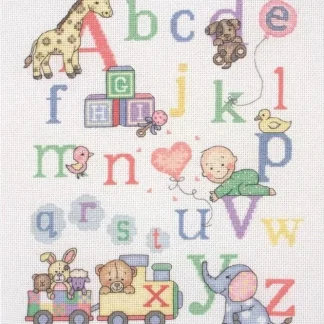 Little Alphabet cross stitch kit from Anchor ANC-ACS37