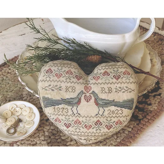 A Heart Remembers cross stitch book from Blackbird Designs BBD-AHE