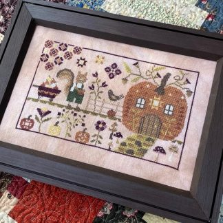 Tommy's Pumpkin Patch cross stitch pattern from Blueberry Ridge Design BBR-026