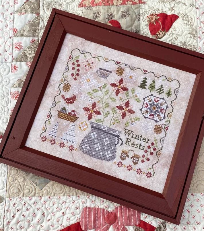 Winter Rests cross stitch pattern from Blueberry Ridge Design BBR-028