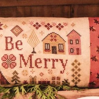 Be Merry cross stitch pattern from Blueberry Ridge Design BBR-035