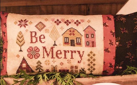 Be Merry cross stitch pattern from Blueberry Ridge Design BBR-035