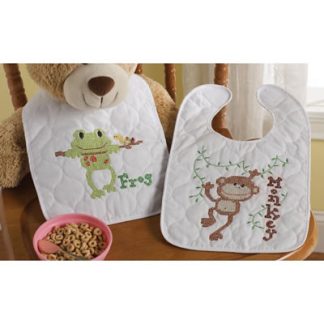 Little Explorer Bibs cross stitch kit from Bucilla BU-45717