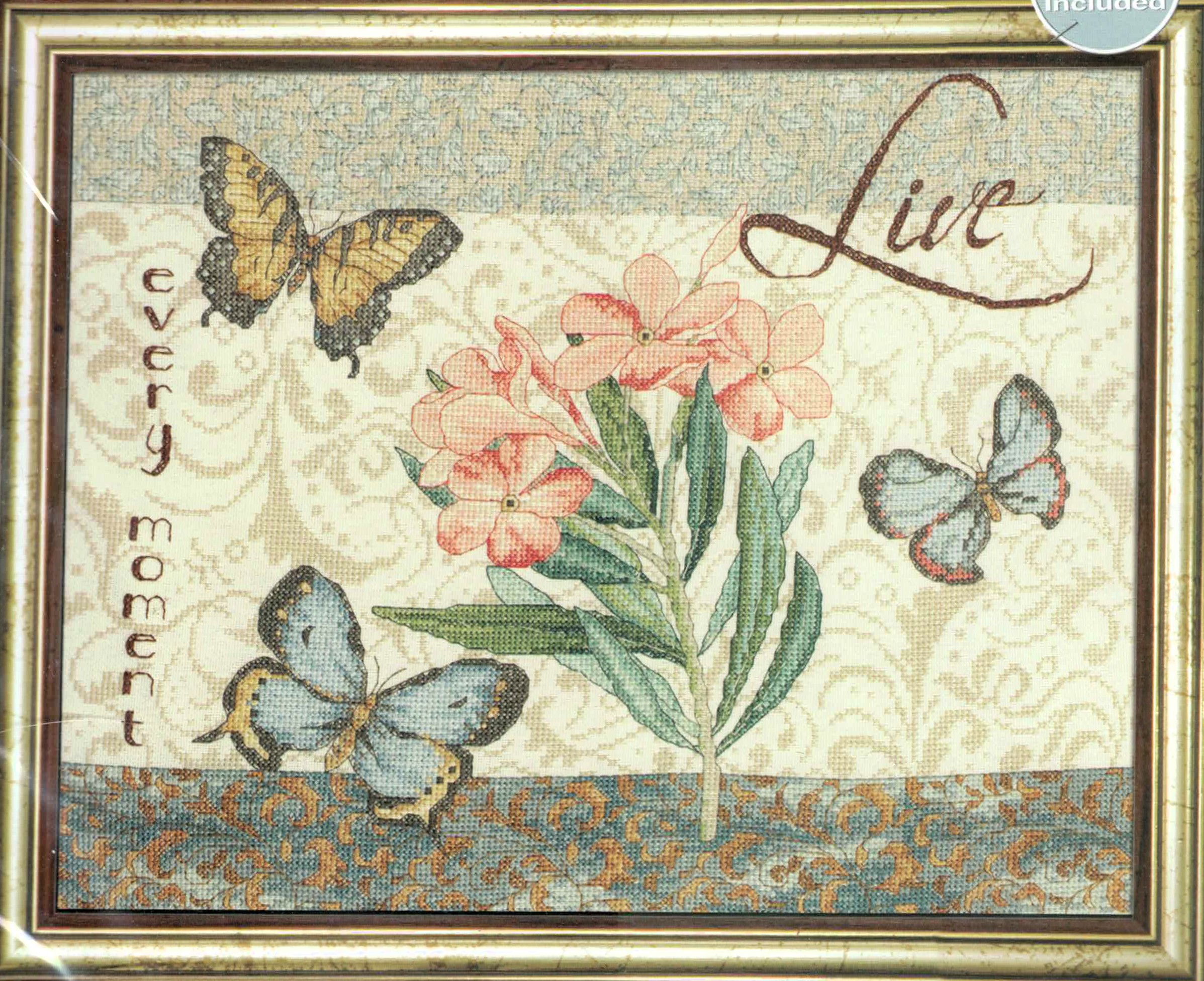 Live Every Moment cross stitch kit from Bucilla BU-45821
