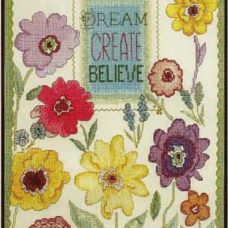 Dream Create Believe cross stitch kit from Bucilla BU-45953