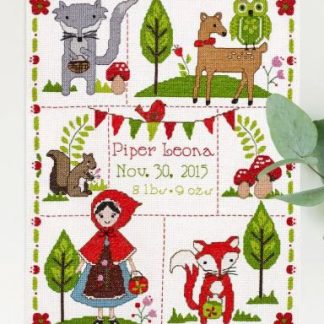 Little Red Riding Hood Birth Record cross stitch kit from Bucilla BU-46301