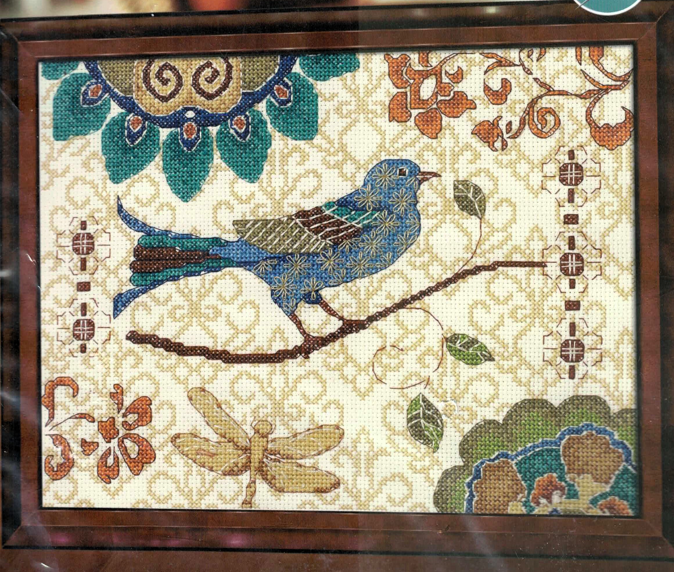 Bluebird cross stitch kit from Bucilla BU-45824